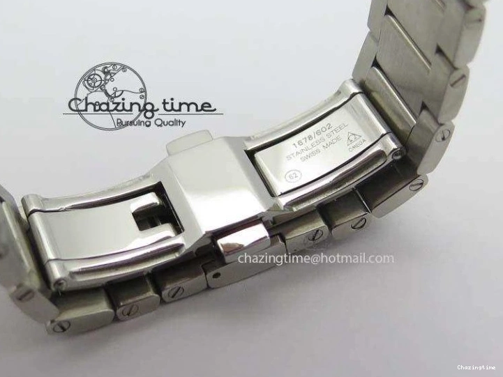 0822 QuickDry Aqua Terra ‘James Bond’ SS JHF Best Edition Blue Dial On SS Bracelet A 8203